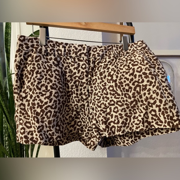 Linen leopard shorts - Picture 2 of 3